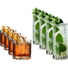 Riedel Drink Specific Glassware Rocks & Highball (Set of 8)