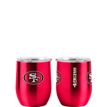 San Francisco 49ers 16oz Gameday Stainless Curved Beverage