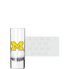 Michigan 2.5oz Satin Etch Shooter Glass