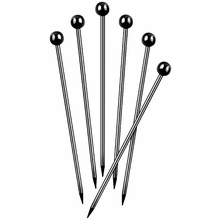 Cocktail Picks - Blk Chrome 6pk