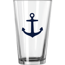 Anchor Pattern - 16oz Pint Glass