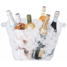 Clear Square Party Tub
