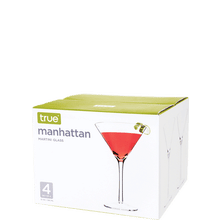 True -  Manhattan Martini Glasses 4pk
