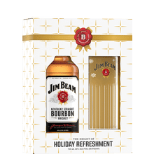 Jim Beam Bourbon with Holiday Highball Glassware Gift