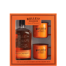 Bulleit Bourbon w 2 Mugs Gift