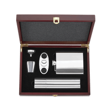 5pc Flask and Cigar Set