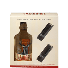Cazadores Reposado Tequila with Two Shot Glasses Gift
