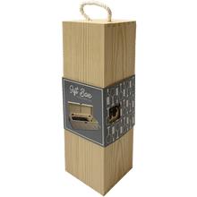1 Bottle Pinewood Gift Box