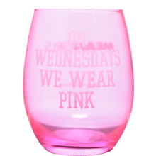 Mean Girls - On Wednessdays We Wear Pink Wine Glass