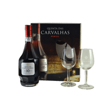 Quinta das Carvalhas 10-Year-Old Tawny Port with 2 Glasses Giftset