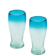 Bambeco Maya Aqua Beer Glasses S/2