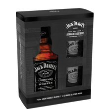 Jack Daniels Black w/ 2 glasses Gift