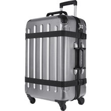VinGardeValise Grande Silver Wine Carrier Suitcase