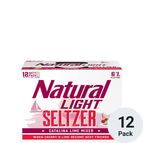 Natural Light Seltzer Catalina Lime Mixer 12pk-12oz Cans
