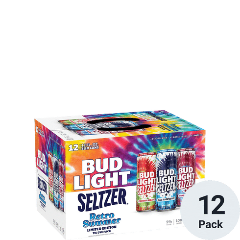 Bud Light Seltzer Retro Tie Dye Pack 12pk-12oz Cans
