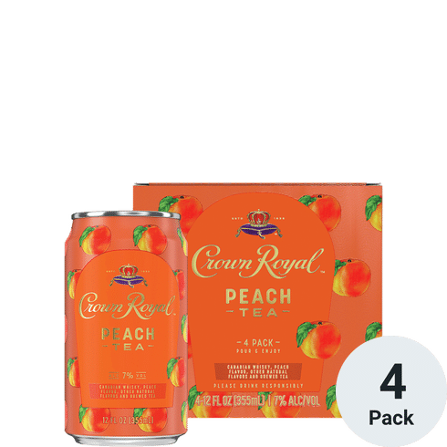 Crown Royal Peach Tea 4pk-12oz Cans