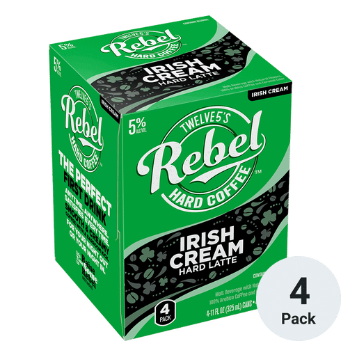 Rebel Hard Coffee Irish Cream 4-11.2oz Cans
