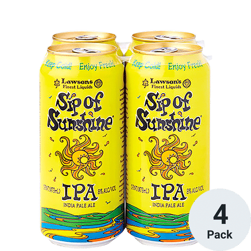Lawson's Finest Liquids Sip of Sunshine IPA 4pk-16oz Cans