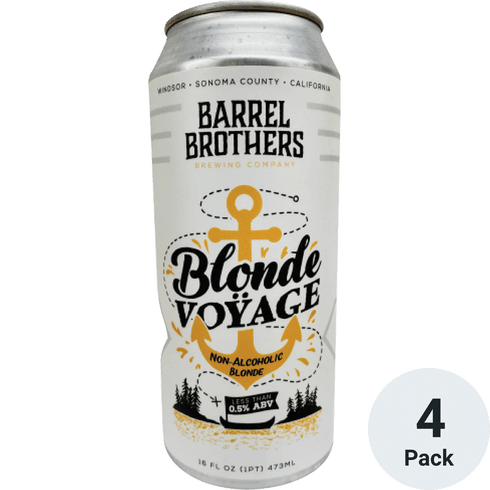 Barrel Brothers Blonde Voyage - Non-Alcoholic 4pk-16oz Cans