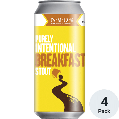 NoDa Purely Intentional Brkfst Stout 4pk-16oz Cans