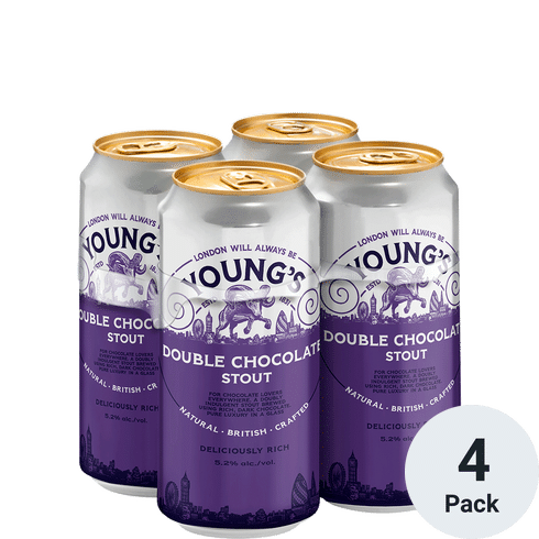 Youngs Double Chocolate Stout 4pk-15oz Cans