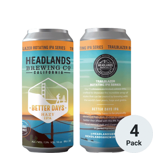 Headlands Better Days 4pk-16oz Cans