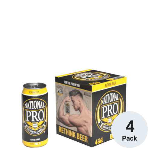 National Pro Beer 4pk-16oz Cans