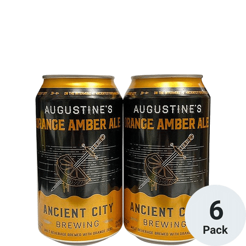 Ancient City Augustine's Orange Amber ale 6pk-12oz Cans