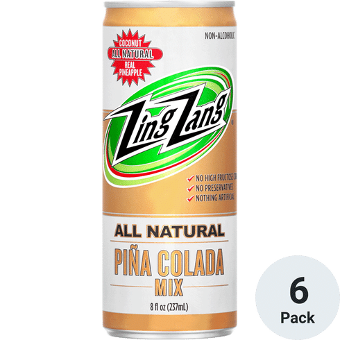Zing Zang Pina Colada Mix 6pk-8oz Cans