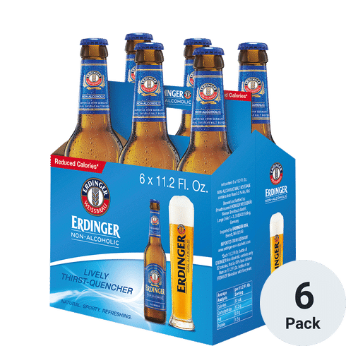 Erdinger Weissbier Non-Alcoholic Beer 6pk-11oz Btls