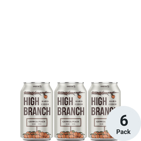Dry County High Branch Georgia Peach Hard Cider 6pk-12oz Cans