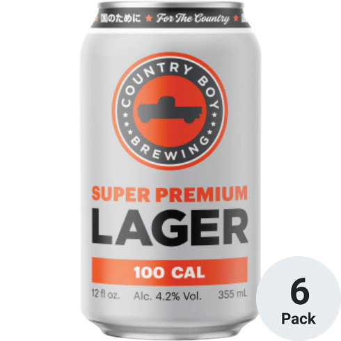 Country Boy Super Premium Lager 6pk-12oz Cans