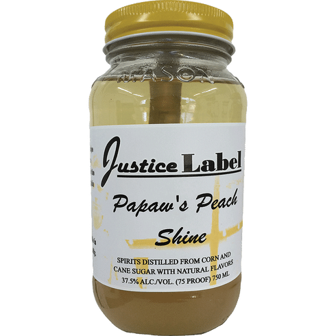 Justice Label Papaw S Peach Shine Total Wine More Justice Label Papaw S Peach Shine Total Wine More