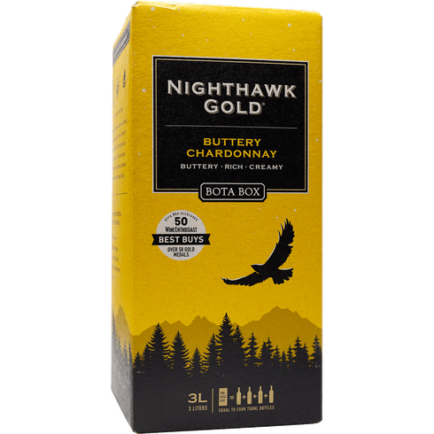 Bota Box Nighthawk Gold Buttery Chardonnay 3L Box