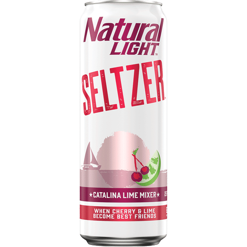 Natural Light Seltzer Catalina Lime Mixer 25oz Can