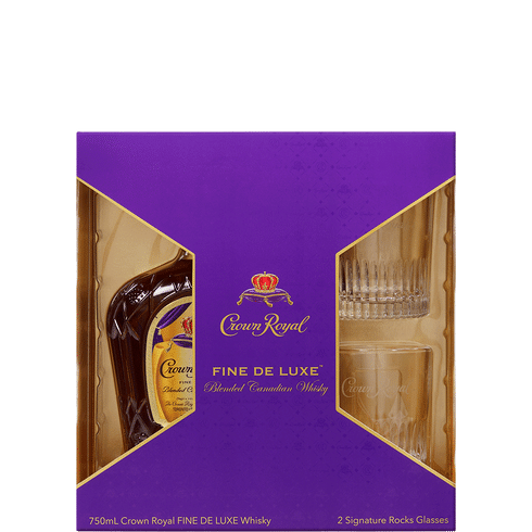 Crown Royal with Two Glasses Gift 750ml Btl