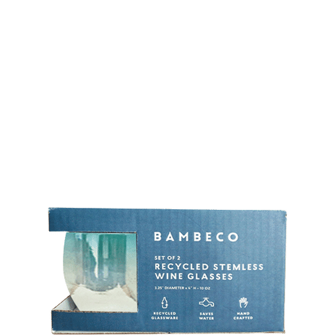 Bambeco Aqua Luster Stemless 2pk 