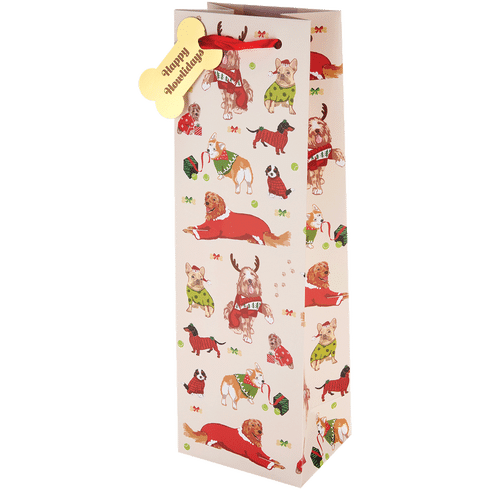 Gift Bag - Holiday Dog 