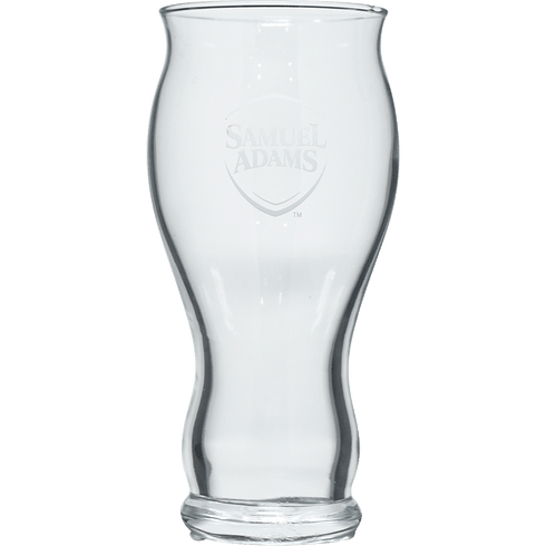 SAM SAMUEL ADAMS SET OF 4 WHITE LOGO 16 OUNCE PINT GLASSES BRAND NEW 
