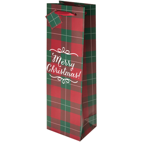 plaid christmas purse