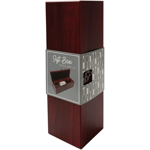 1 Bottle Dark Wood Gift Box 