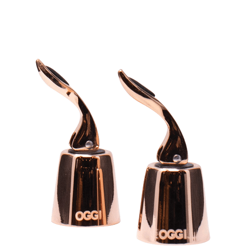 Bottle Stoppers S/2 Vaccum Copper 
