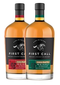 First Call Kentucky Straight Rye Whiskey and Kentucky Straight Bourbon Whiskey