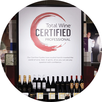 Total Wine Certified Professional in-store endcap