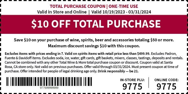 Total wine hot sale coupons