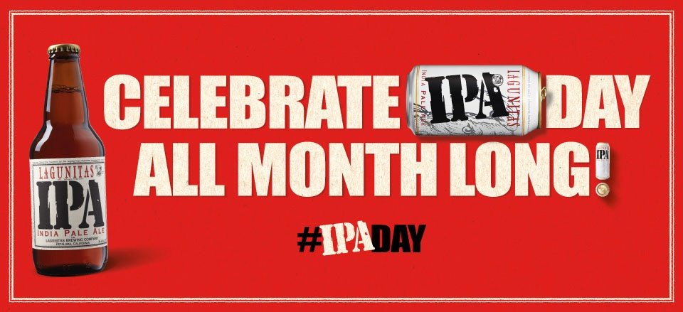 Celebrate IPA Day all month long with Lagunitas