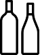 two wine bottles icon