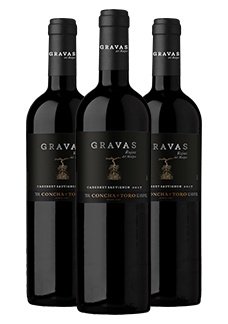 Bottles of Gravas Rojas Cabernet Sauvignon