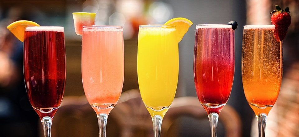 Champagne cocktail variations.