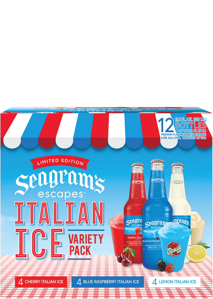 DNU Seagrams Escapes Italian Ice Variety Pack Total Wine & More